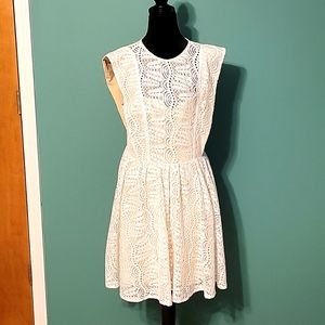 Current Air Altar'd State White Alice Lace Dress